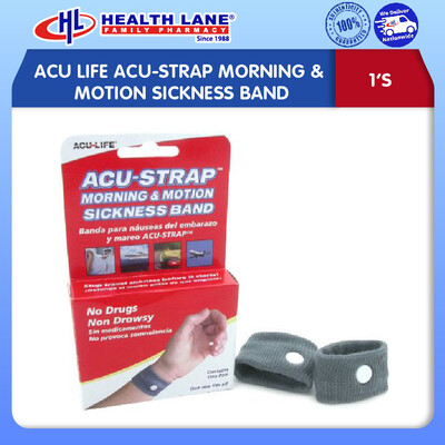 ACU LIFE ACU-STRAP MORNING & MOTION SICKNESS BAND 